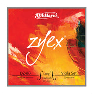 Daddario Zyex Viola Set Long Med - Dz410 Lm