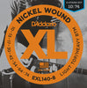 D'Addario EXL140-8 8-String Nickel Wound Electric Guitar Strings, Light Top/Heavy Bottom, 10-74