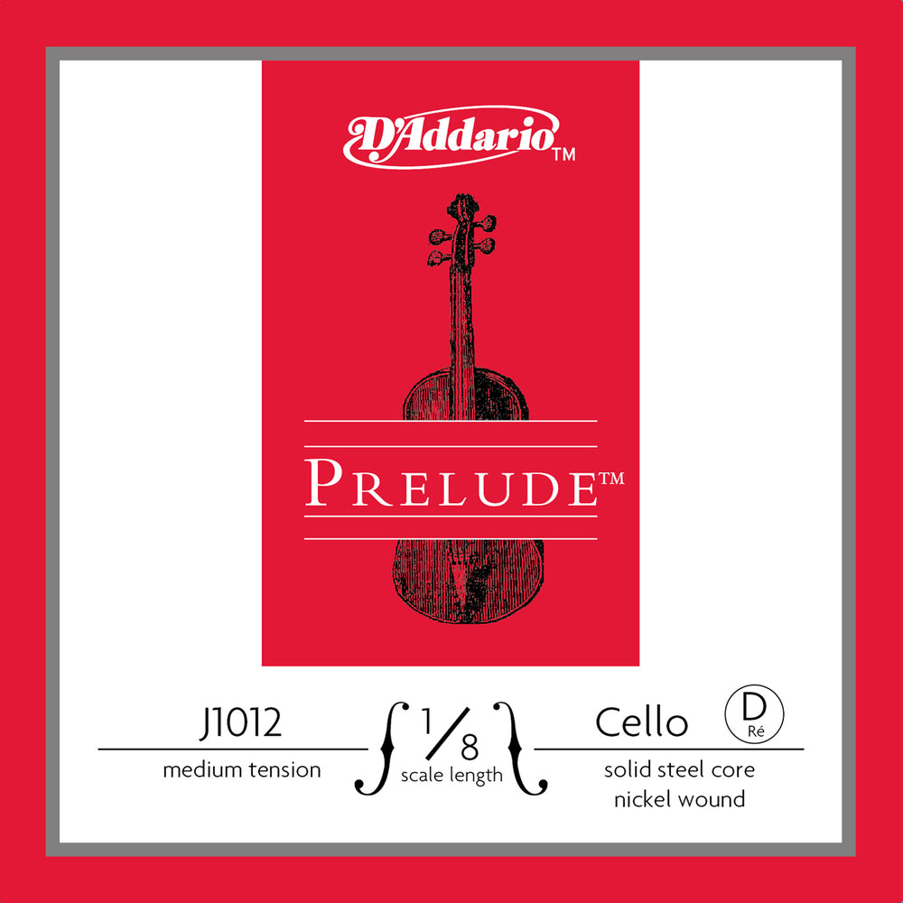 Daddario Prelude Cello D 1/8 Med - J1012 1/8M