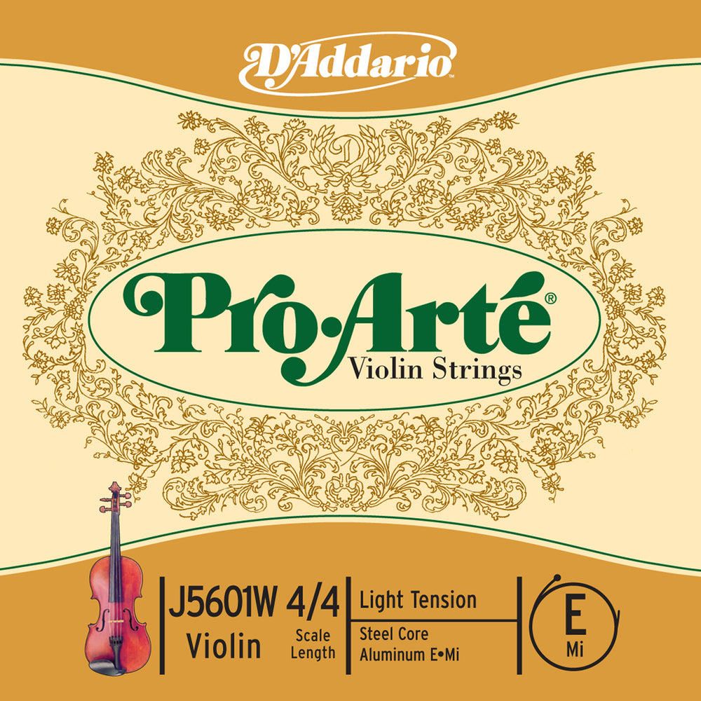 Daddario Proarte Violin Wnd E 4/4 Lgt - J5601W 4/4L