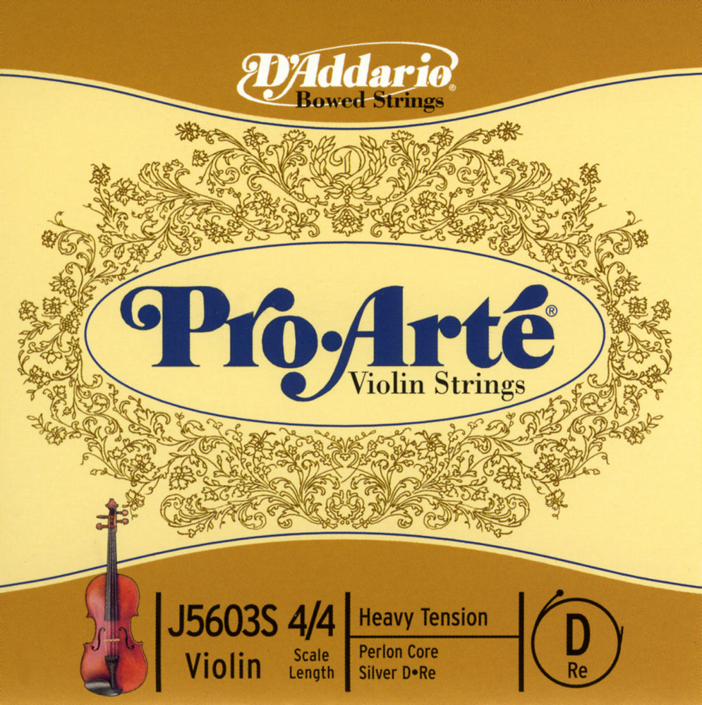 Daddario Proarte Violin D Silv 4/4 Hvy - J5603S 4/4H