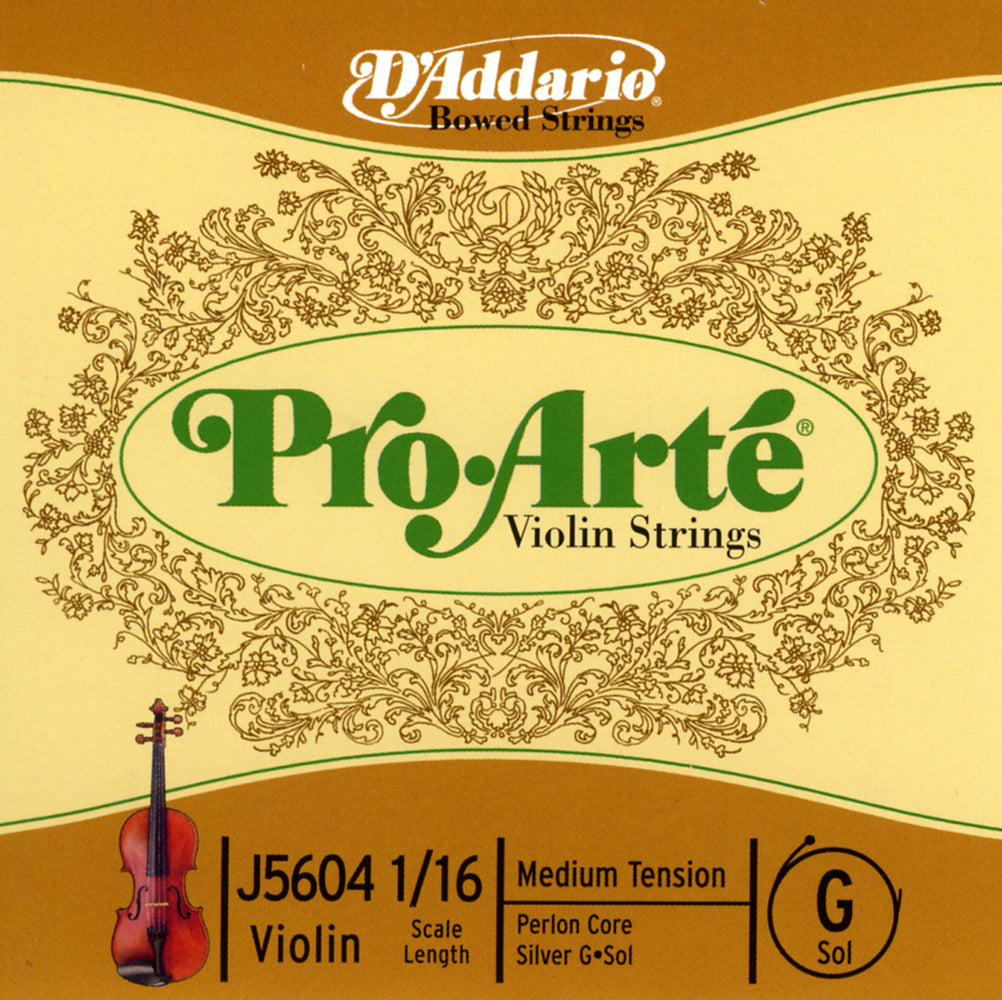 Daddario Proarte Violin G 1/16 Med - J5604 1/16M