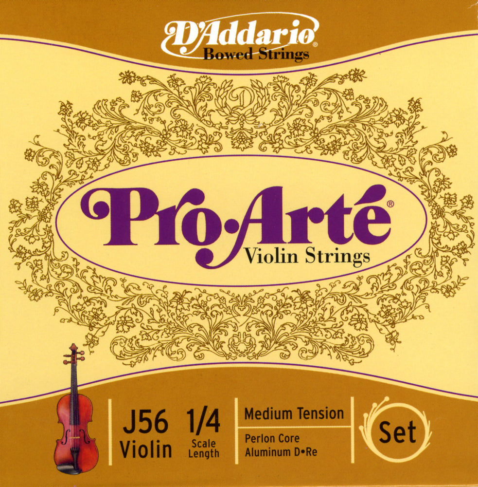 Daddario Proarte Violin Set 1/4 Med - J56 1/4M