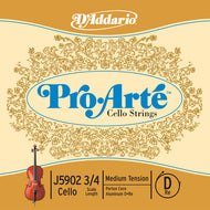 Daddario Proarte Cello D 3/4 Med - J5902 3/4M
