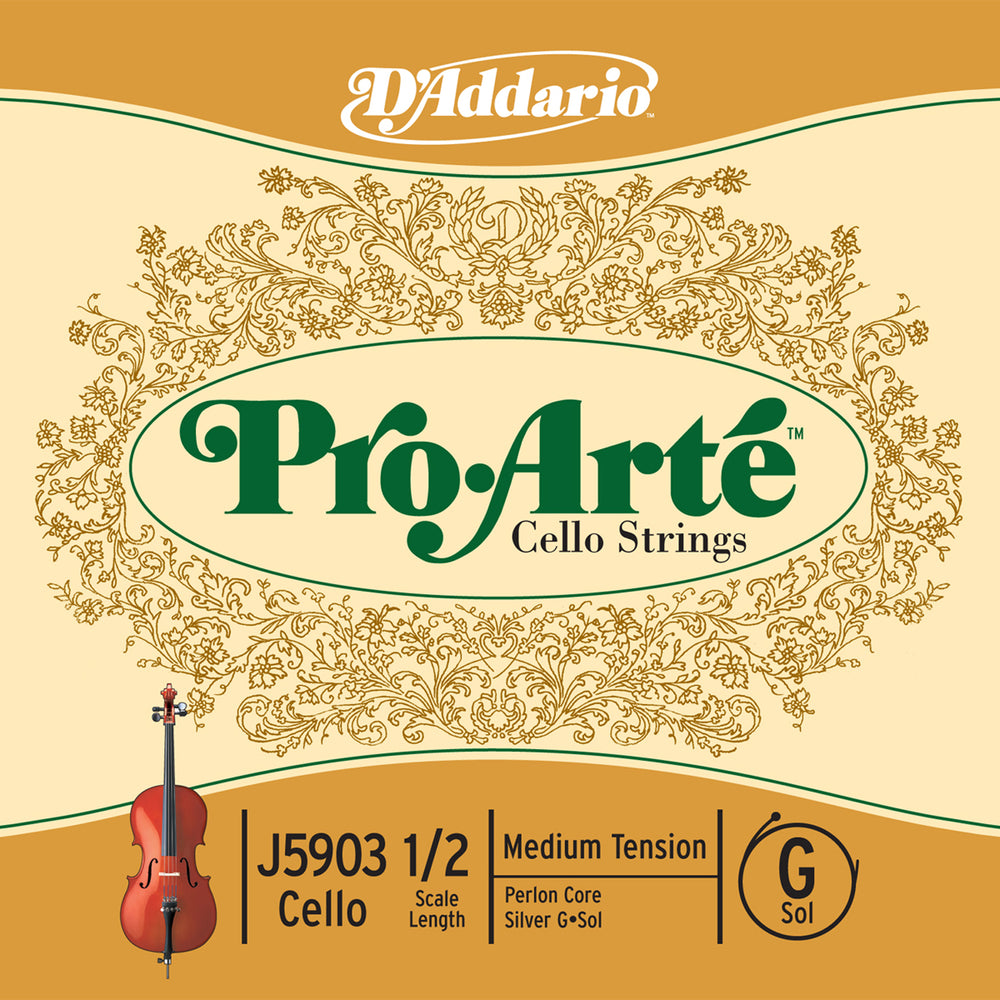 Daddario Proarte Cello G 1/2 Med - J5903 1/2M