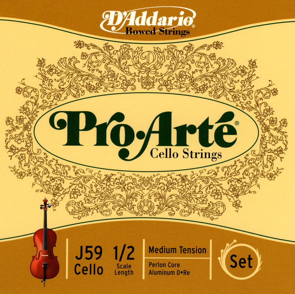 Daddario Proarte Cello Set 1/2 Med - J59 1/2M