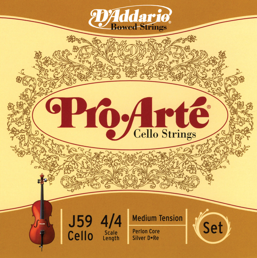 Daddario Proarte Cello Set 4/4 Med - J59 4/4M