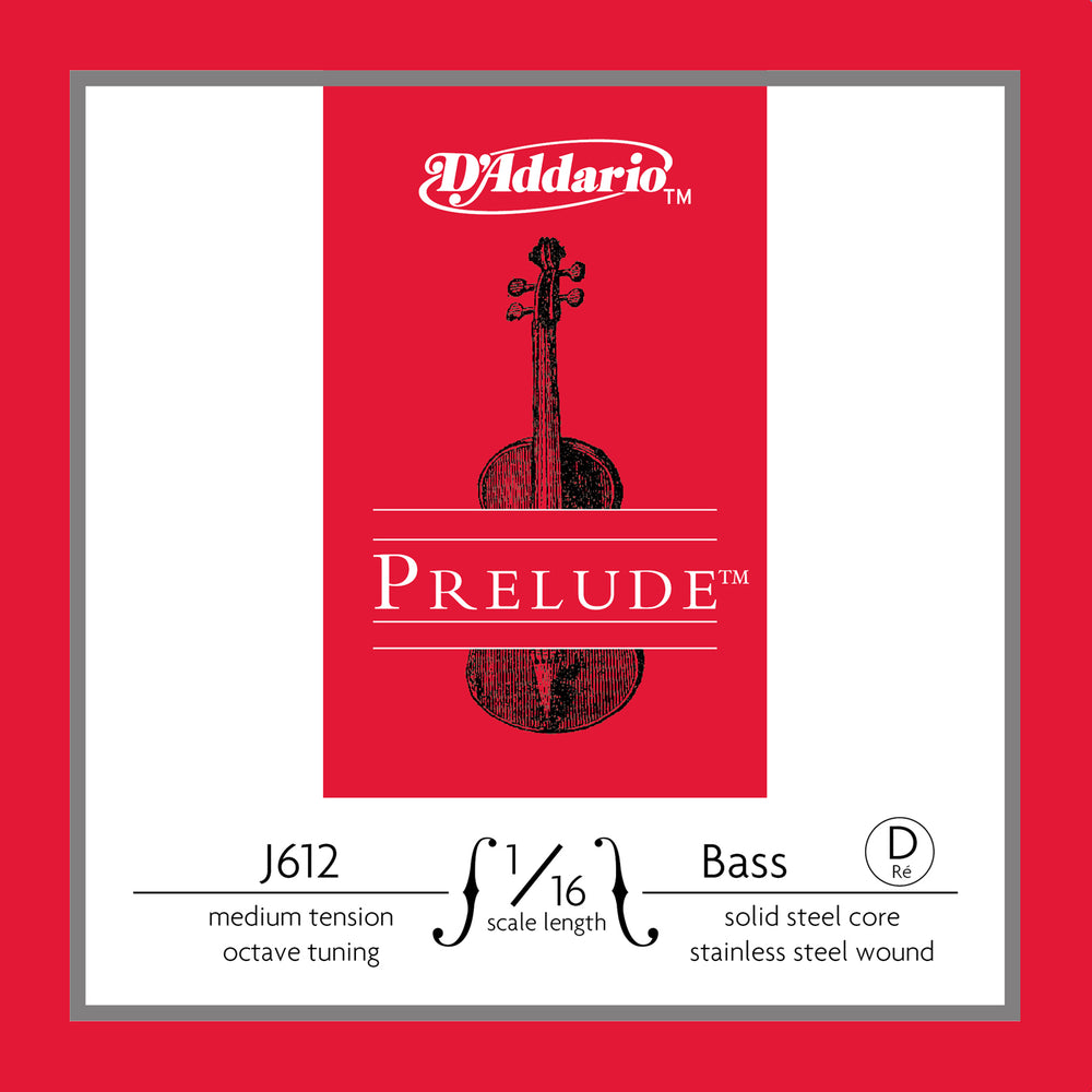 Daddario Prelude Bass D 1/16 Med - J612 1/16M