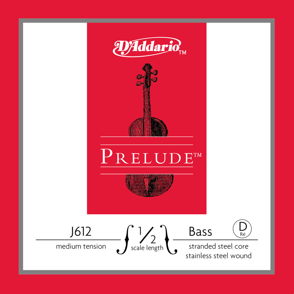 Daddario Prelude Bass D 1/2 Med - J612 1/2M