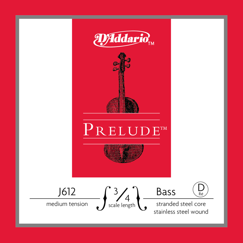 Daddario Prelude Bass D 3/4 Med - J612 3/4M