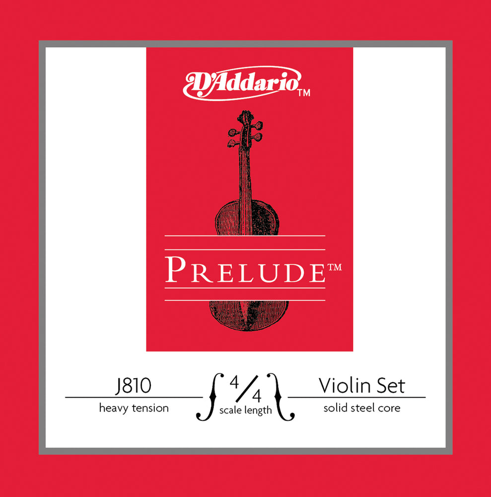 Daddario Prelude Violin Set 4/4 Hvy - J810 4/4H