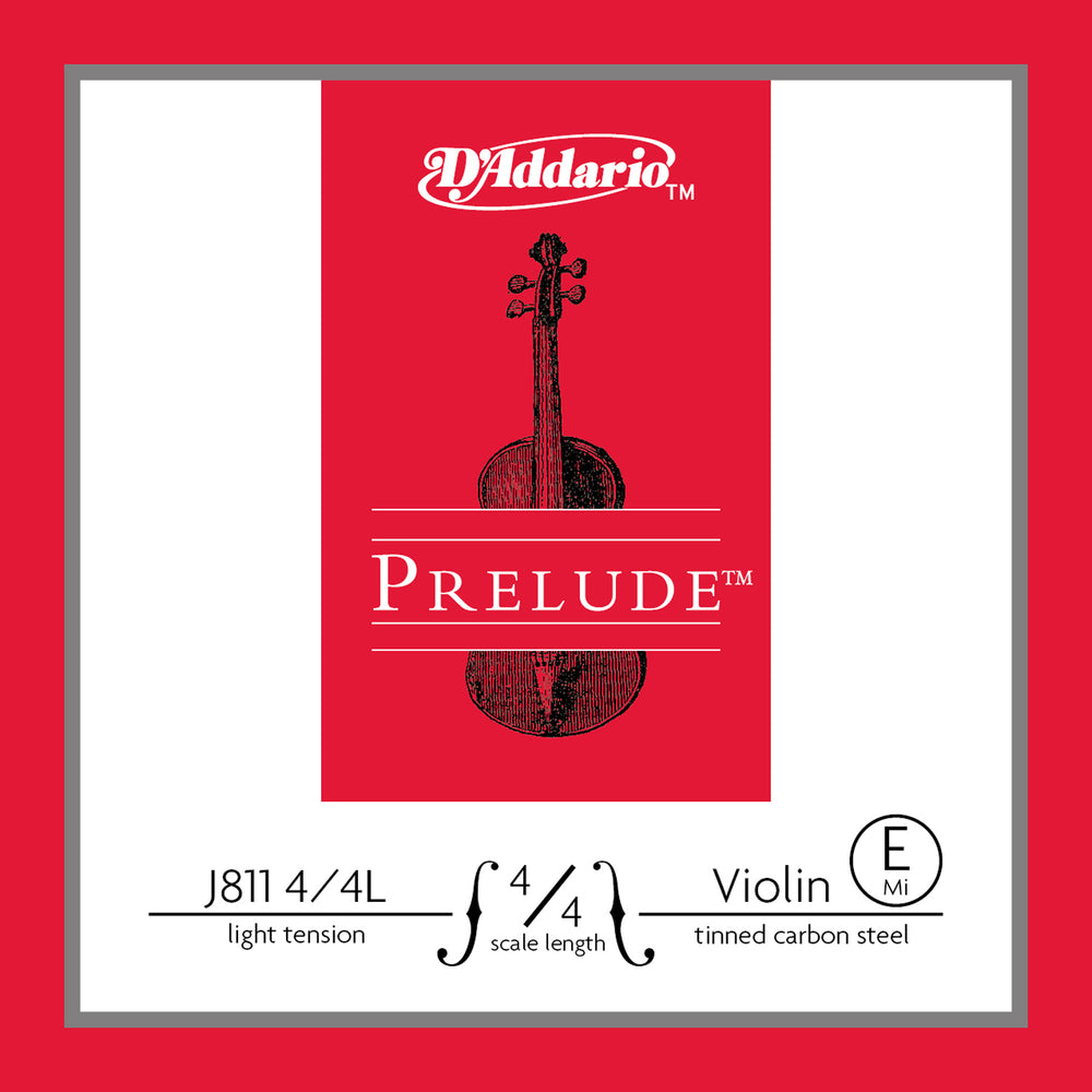 Daddario Prelude Violin E 4/4 Lgt - J811 4/4L