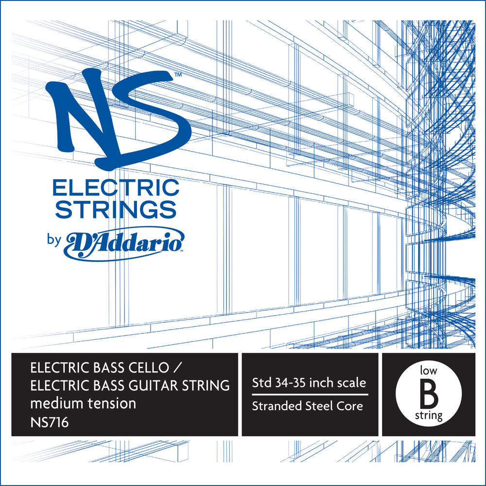 Daddario Ns Electric Bass Cello Low B - Ns716