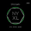 D'Addario NYXL Nickel Wound Electric Guitar Single String, .020