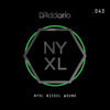 D'Addario NYXL Nickel Wound Electric Guitar Single String, .043