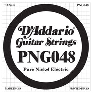 D'Addario PNG048 Pure Nickel Electric Guitar Single String, .048