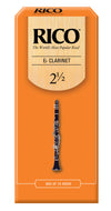 Rico Eb Clarinet Reeds, Strength 2.5, 25-pack - RBA2525