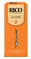 Rico Alto Clarinet Reeds, Strength 2.0, 25-pack - RDA2520