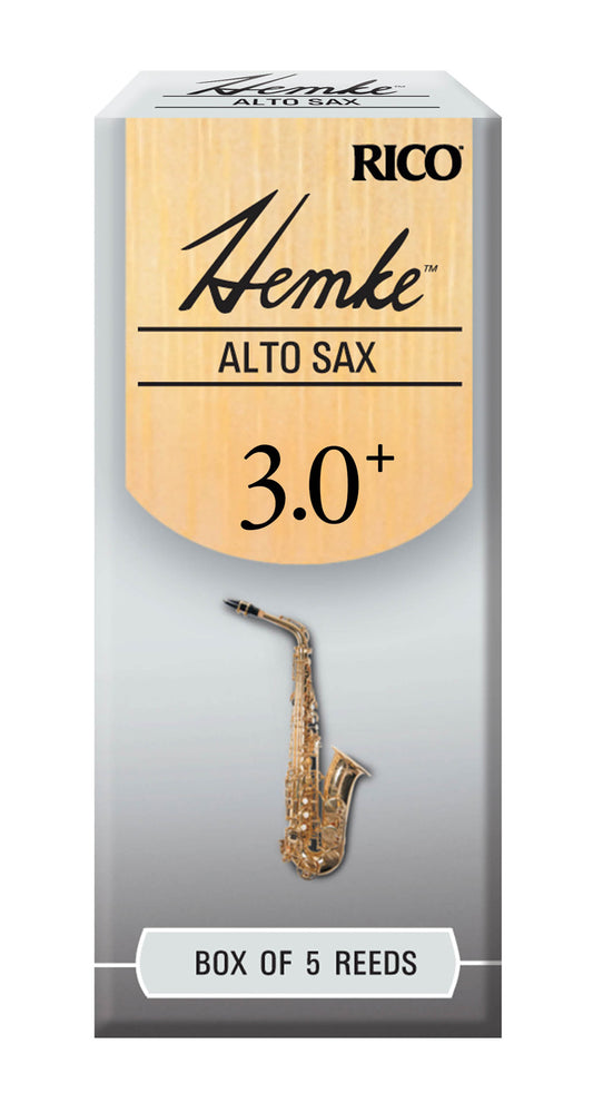 Hemke Alto Sax Reeds, Strength 3.0+, 5-pack - RHKP5ASX305