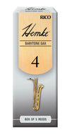 Hemke Baritone Sax Reeds, Strength 4.0, 5-pack - RHKP5BSX400