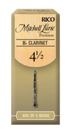 Mitchell Lurie Premium Bb Clarinet Reeds, Strength 4.5, 5-pack - RMLP5BCL450