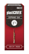 Rico Plasticover Soprano Sax Reeds, Strength 1.5, 5-pack - RRP05SSX150