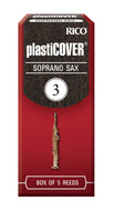 Rico Plasticover Soprano Sax Reeds, Strength 3.0, 5-pack - RRP05SSX300