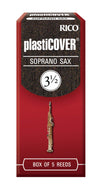Rico Plasticover Soprano Sax Reeds, Strength 3.5, 5-pack - RRP05SSX350