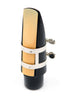 Rico Ligature & Cap, Tenor Sax for Hard Rubber Mouthpieces, Nickel Plated - RTS1N