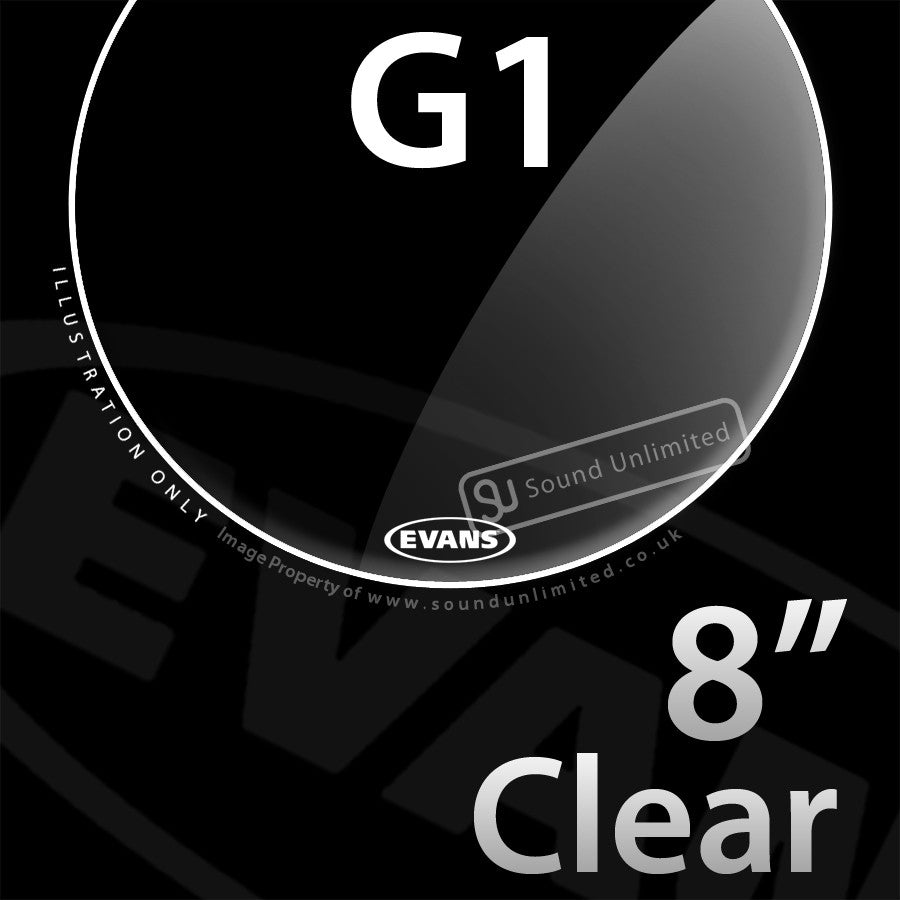 Evans TT08G1 8 inch Genera G1 Batter Clear 1-ply