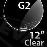 Evans TT12G2 12 inch Genera G2 Batter Clear 2-ply