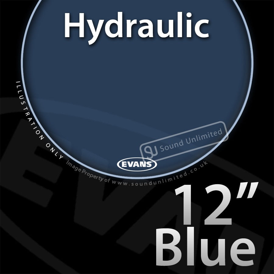 Evans TT12HB 12 inch Hydraulic Batter Blue 2-ply