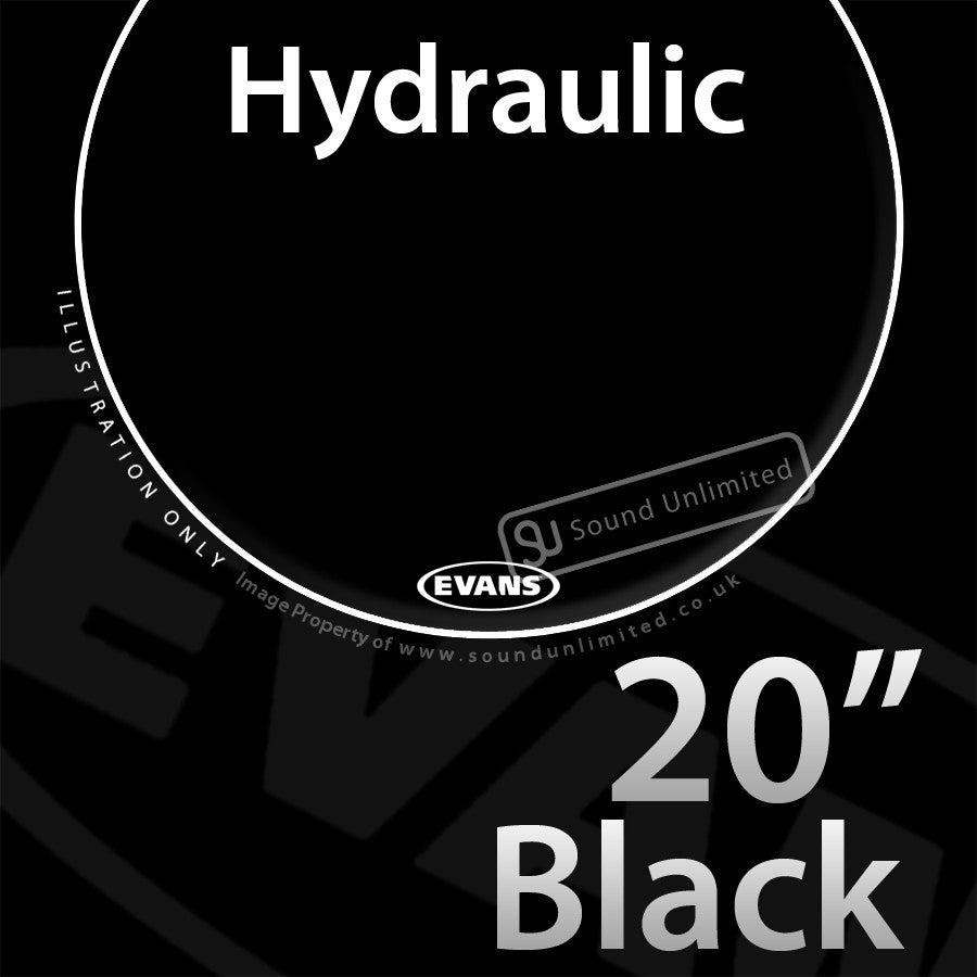 Evans TT20HBG 20 inch Hydraulic Batter Black 2-ply