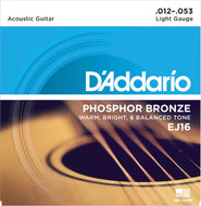 DAddario EJ16 Phosphor Bronze 12-53