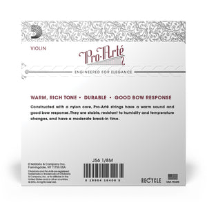 Daddario Proarte Violin Set 1/8 Med - J56 1/8M