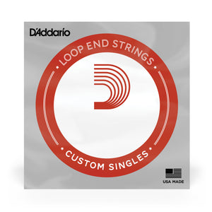 D'Addario LE020W Nickel Wound Loop End Single String, .020