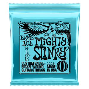ERNIE BALL - MIGHTY SLINKY NICKEL WOUND ELECTRIC GUITAR STRINGS 8.5-40 GAUGE