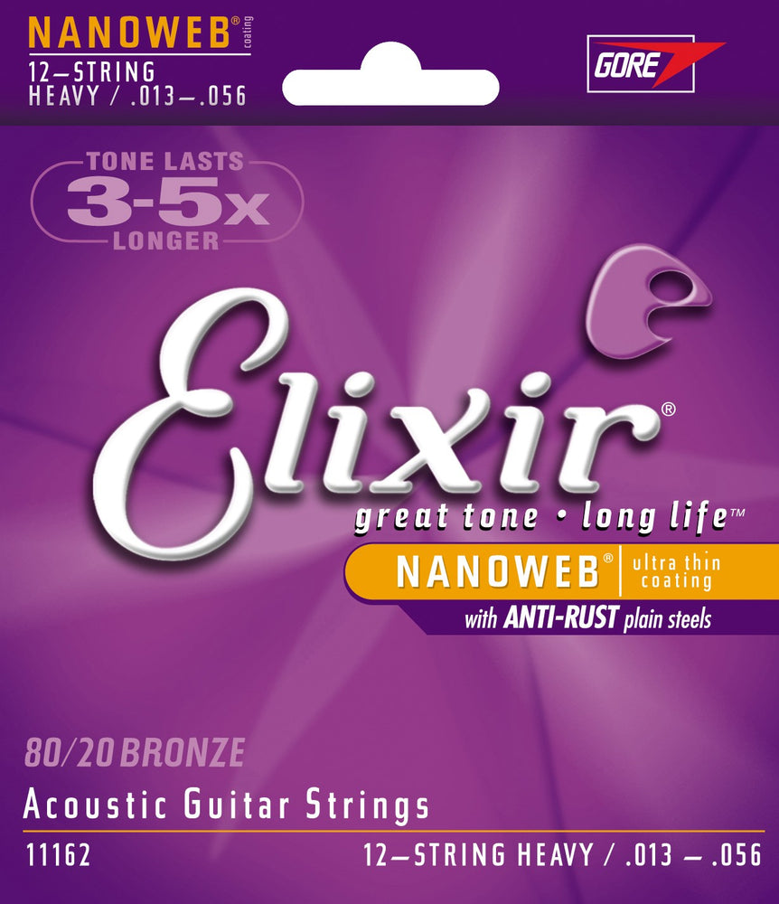 Elixir - Bronze Nanoweb, 12 String Heavy (.013 - .056)