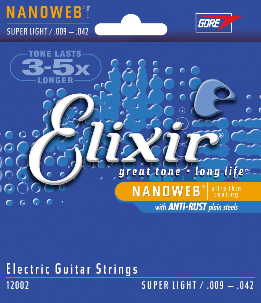 Elixir - Electric Nanoweb, Sup Light (.009 - .042)