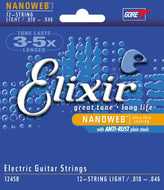 Elixir - Electric Nanoweb, Lgt 12String (.010 - .046)