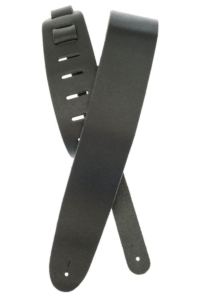 Planet Waves Basic Classic Leather Guitar Strap - Black 25BL00