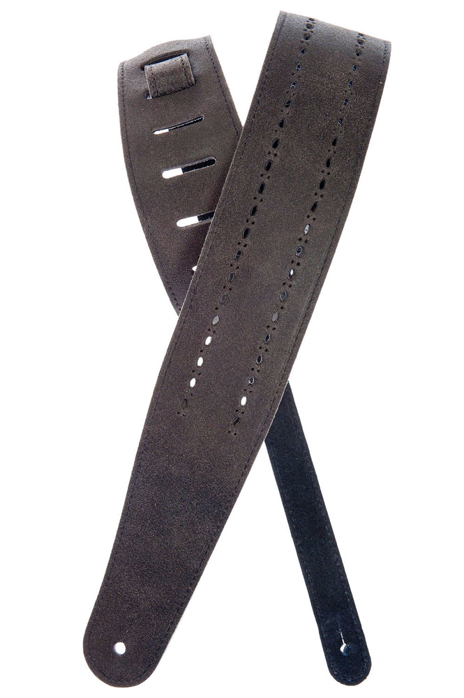 Planet Waves Black Rows Leather Guitar Strap 25PRF01
