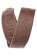 Planet Waves Western Eagle Brown Leather Guitar Strap 25WSTE01