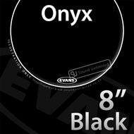 Evans B08ONX2 8 inch Onyx Tom Batter Black 2-ply