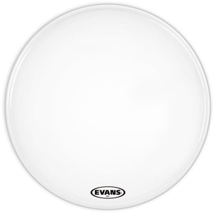 Evans MX1 White Marching Bass Drum Head, 26 Inch