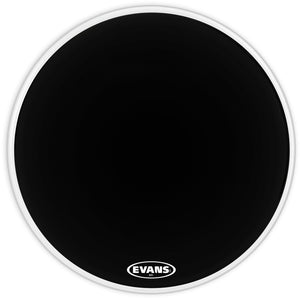 Evans MX1 Black Marching Bass Drum Head, 32 Inch