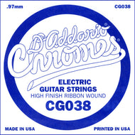 D'Addario CG038 Flat Wound Electric Guitar Single String, .038