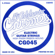 D'Addario CG045 Flat Wound Electric Guitar Single String, .045