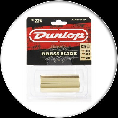 Dunlop - Solid Brass Slide -Heavy Wall -Med - 224