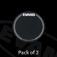 Evans EQPB1 Bass Drum Patch for Single Pedal Black (Pack of 2)